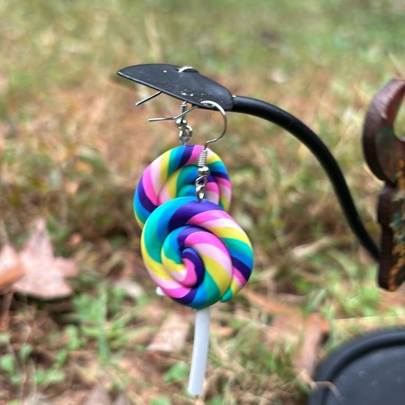 Jewelry - LOLLIPOP RAINBOW EARRINGS